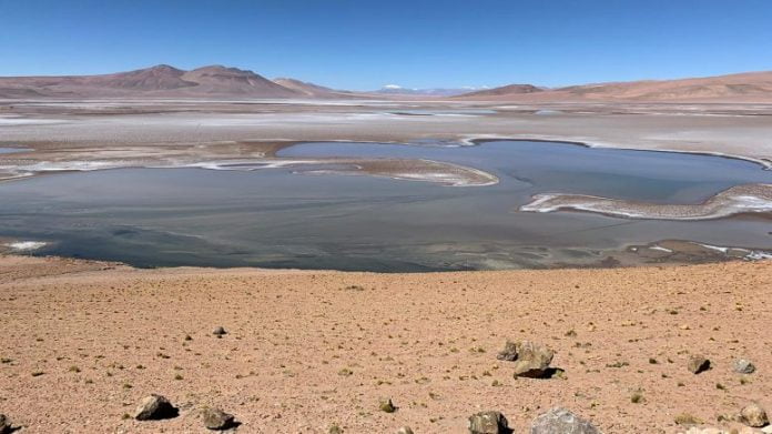 Quisquiro Salt Flat in South America