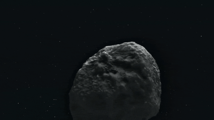 Asteroid Rotating