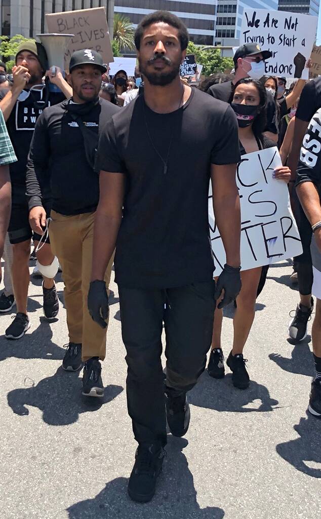 Michael B. Jordan, protest