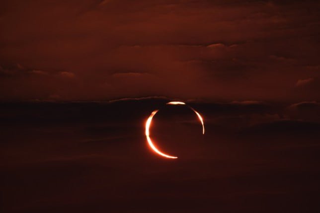 A 'Ring of fire' solar eclipse