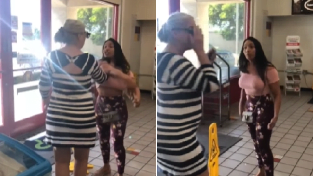White woman slapped for telling Native American to 'go back to Mexico'