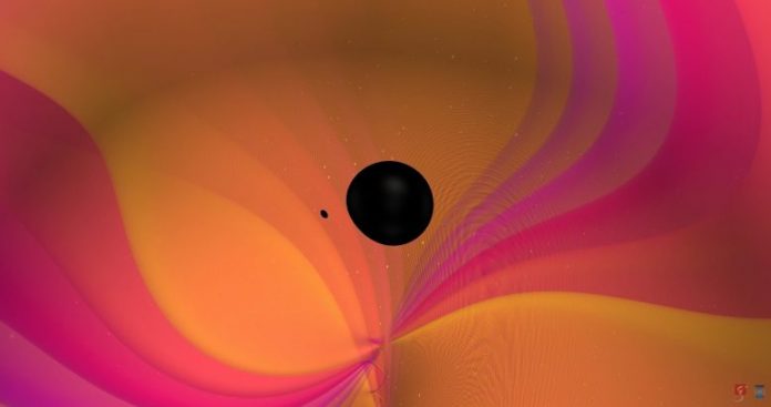 Coalescence of Two Black Holes Visualization