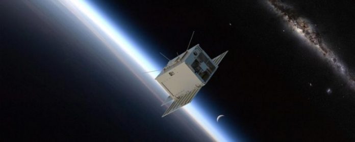 SPRITE CubeSat Orbiting Earth
