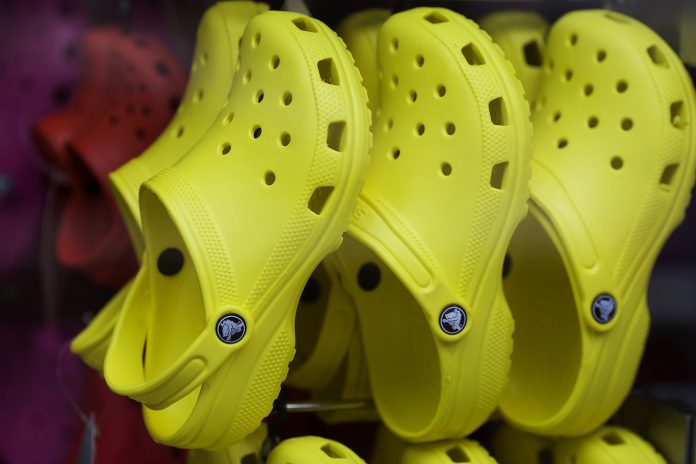 Crocs shares soar on raised sales outlook through 2021