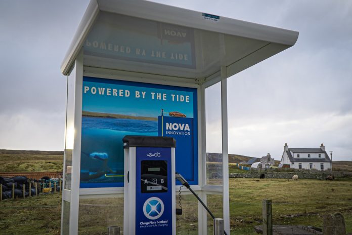 Tidal power is providing juice for electric vehicles on an island