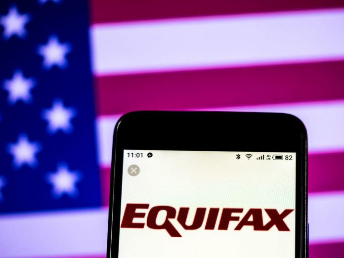 Equifax Consumer reporting agency company logo seen