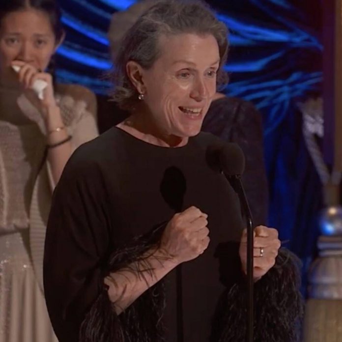 Frances McDormand Deserves Another Oscar for Giving Shortest Speech - E! Online