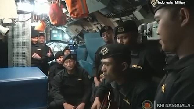 Indonesian navy submarine: Crew singing weeks before crash