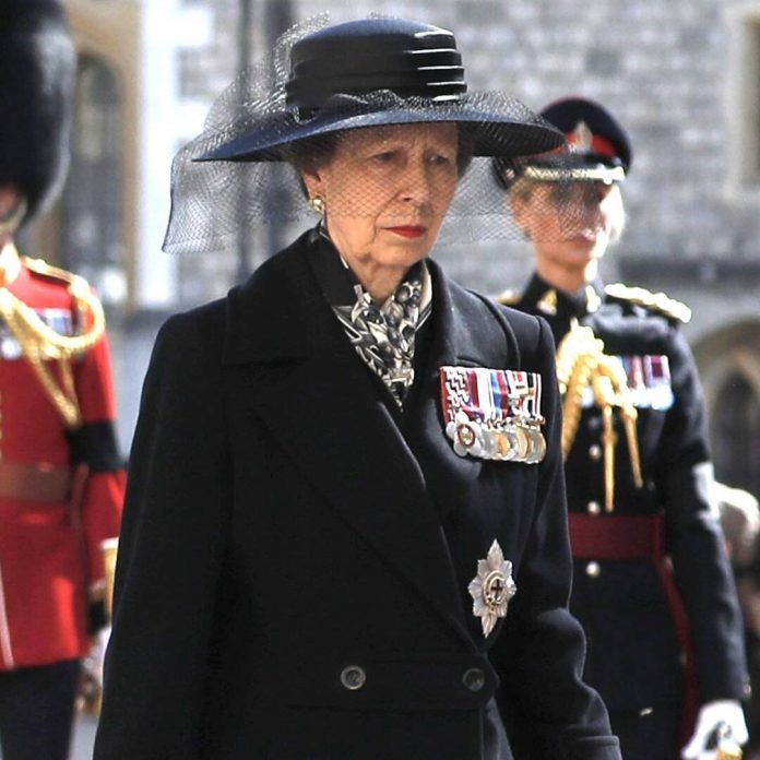 Princess Anne Takes Prominent Place at Prince Philip's Funeral - E! Online