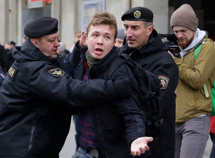 Belarus sanctioned after diversion of Ryanair flight to arrest journalist