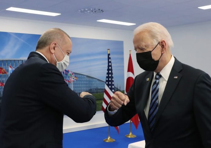 Erdogan sticks to position on Russian missile deal after meeting with Biden