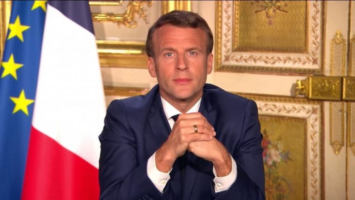 French President Emmanuel Macron being slapped caught on video