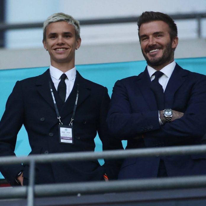 David Beckham's Son Romeo Is His Mini-Me With Matching Blonde Hair - E! Online