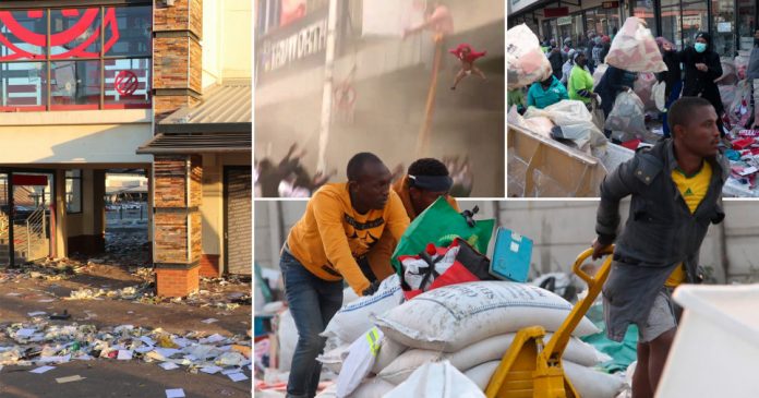 A looted mall, a little toddler being thrown off a building, people running away with groceries. South Africans are hoping the rioting and looting will scare the government to fixing unemployment, poverty and inequality. 