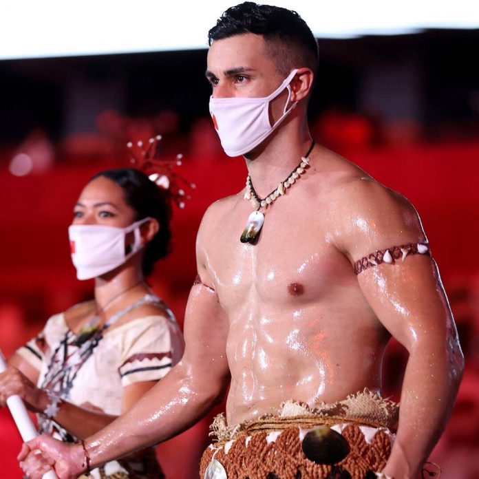 Tonga’s Oiled-Up Flag Bearer Returns to Olympics Opening Ceremony - E! Online