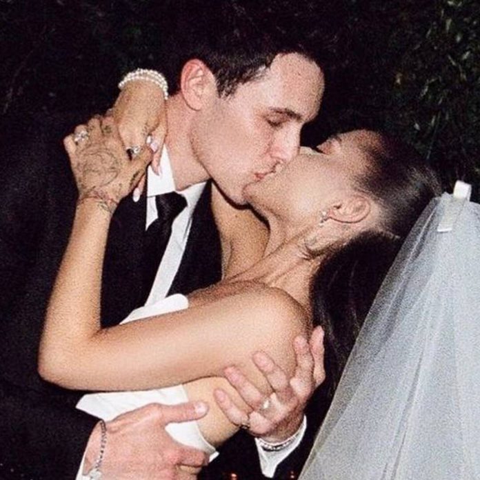 Ariana Grande Celebrates Dalton Gomez's Birthday With Rare Wedding Pic - E! Online