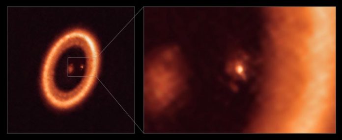 Moon-Forming Disc As Seen With ALMA