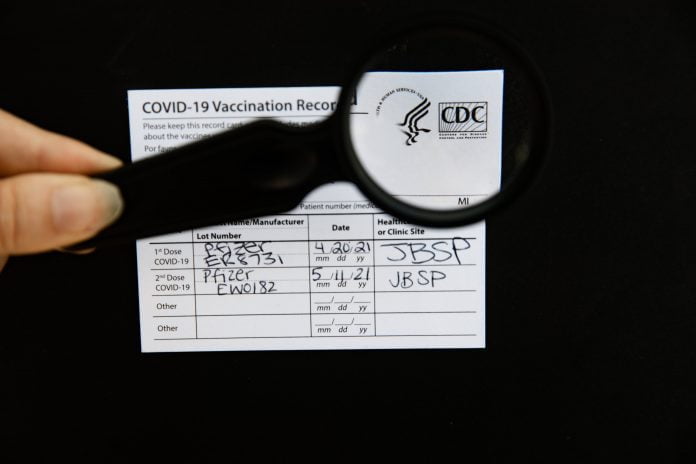 Fake Covid vaccination card market booms