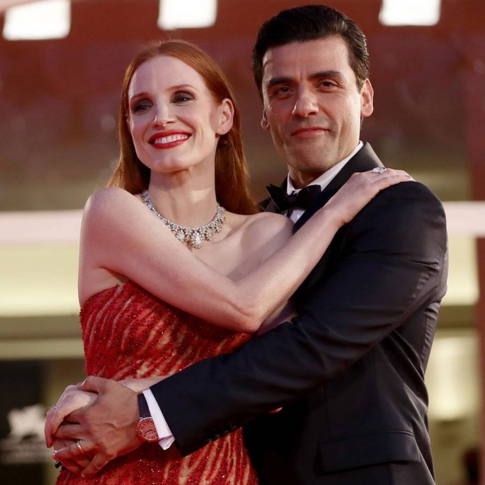 Jessica Chastain Reacts to Internet Frenzy Over Oscar Isaac Photos