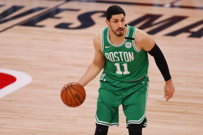 Celtics game broadcast stopped after Enes Kanter slams Xi