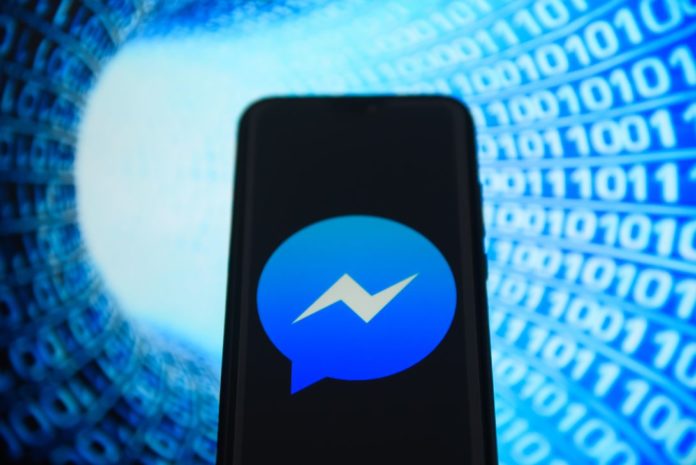Messenger logo is seen on an Android mobile device