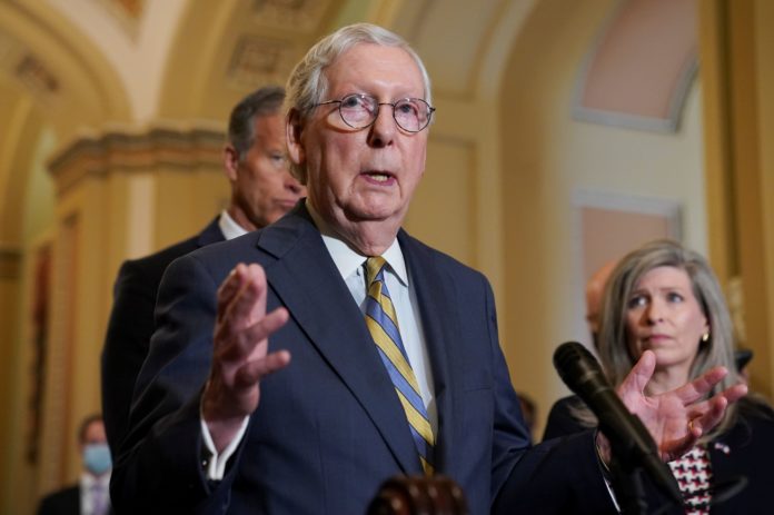 Mitch McConnell offers short-term debt ceiling extension following pressure from Biden