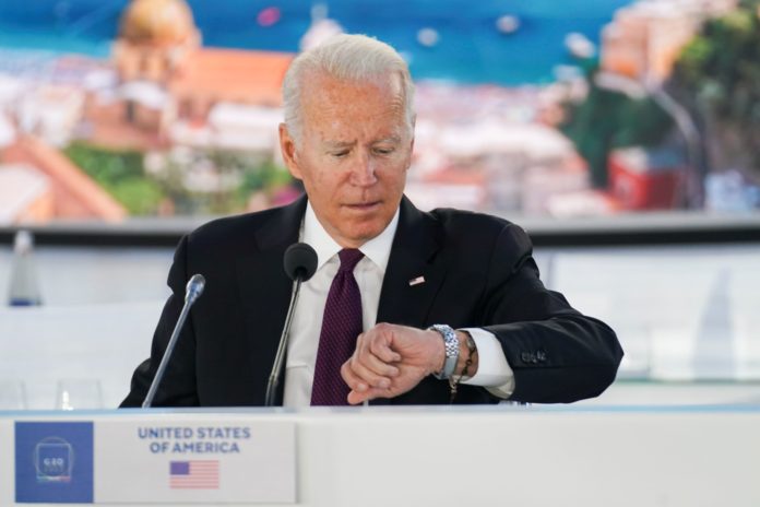 Biden's job rating sinks to 42 percent in NBC News poll a year from midterms