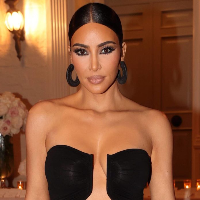 Kim Kardashian Is Glam at a Gas Station After Paris Hilton's Wedding