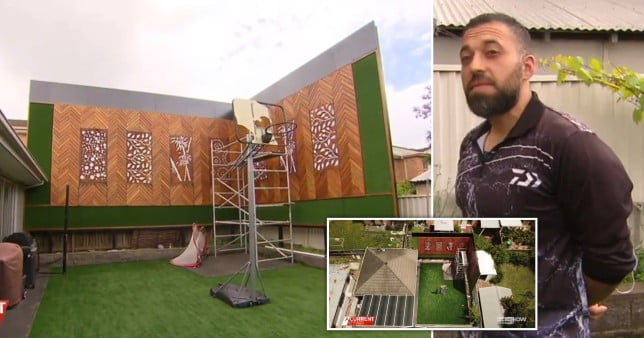 Ali's fence in Sydney has been called the 'Great Wall of Chester Hill' 