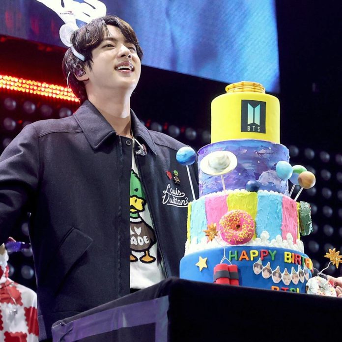 BTS Celebrates Jin's 29th Birthday at iHeartRadio's Jingle Ball 2021