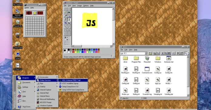 Relive Windows 95 on your Mac with this app