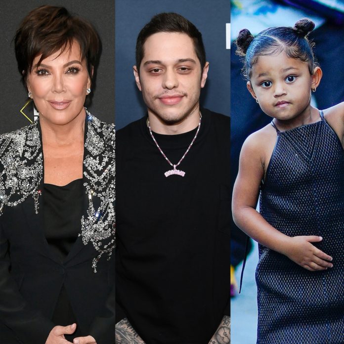 See Stormi Webster Save Kris Jenner From Question About Pete Davidson