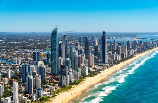 Gold Coast Surfers Paradise QLD Australia Aerial Photos
