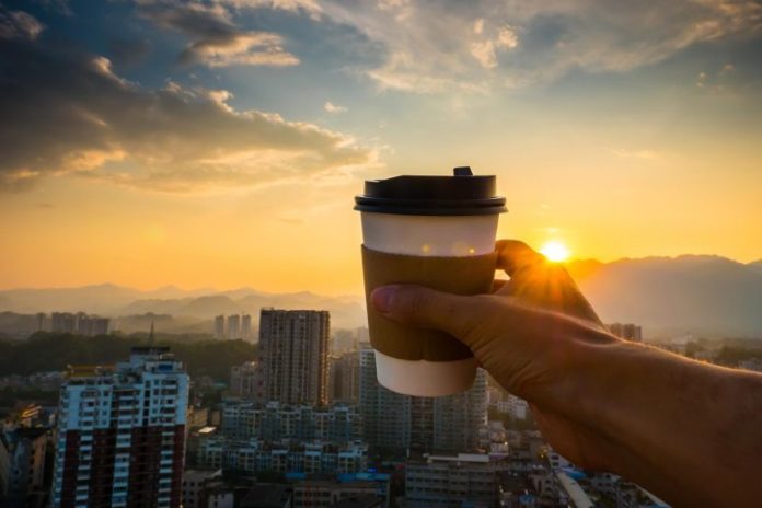 Drinking Coffee Sunrise