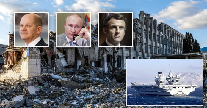 Putin holds 75-minute call with France and Germany on how 'to end war in Ukraine'
