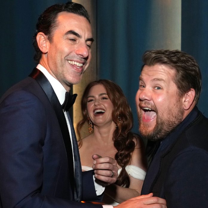 Sacha Baron Cohen and Isla Fisher Bring the Fun to Oscars After-Party