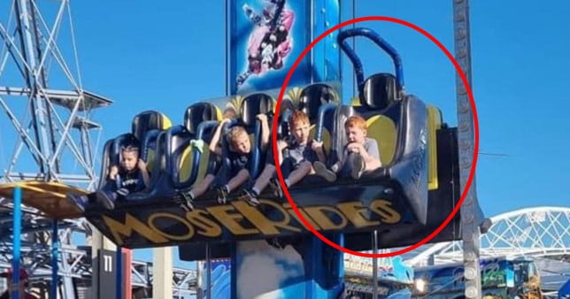 Boy, 4, seen unrestrained on 'free fall' ride just seconds before take off