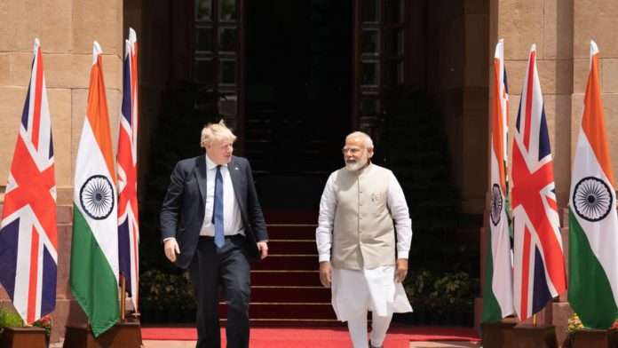 Britain and India aim for free trade deal by October, says Johnson