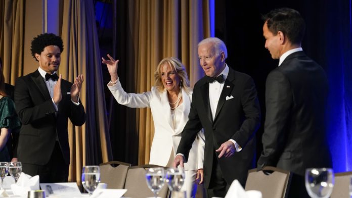 Biden roasts Trump, GOP, himself at correspondents' dinner