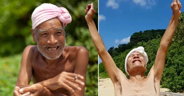 Japanese hermit who lived on island for 29 years returns to island to say final goodbye