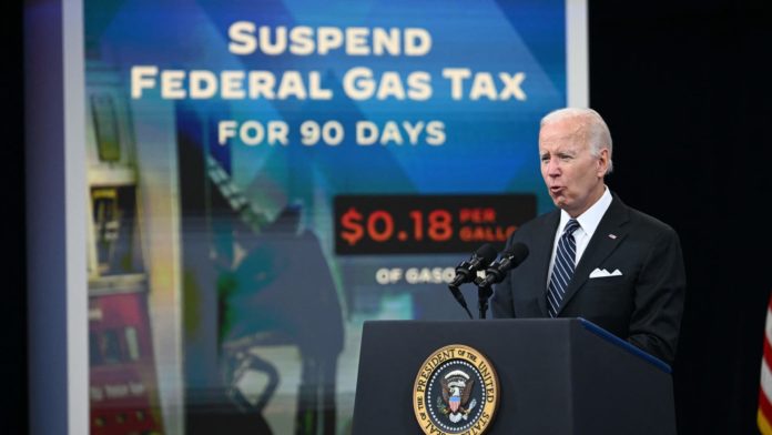 President Biden calls on Congress to suspend U.S. gas tax for 90 days