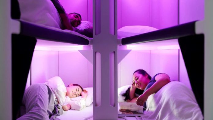 Beds in economy class on airplanes by 2024