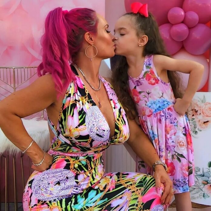 Coco Austin Kisses Daughter Chanel in Matching Floral Dresses - E! Online