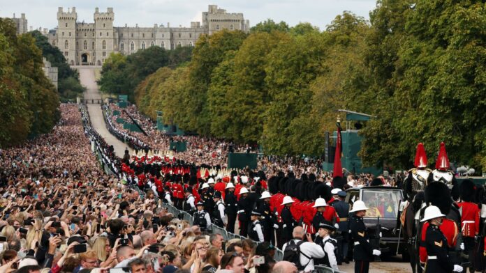 Queen Elizabeth's coffin reaches Windsor chapel ahead of burial