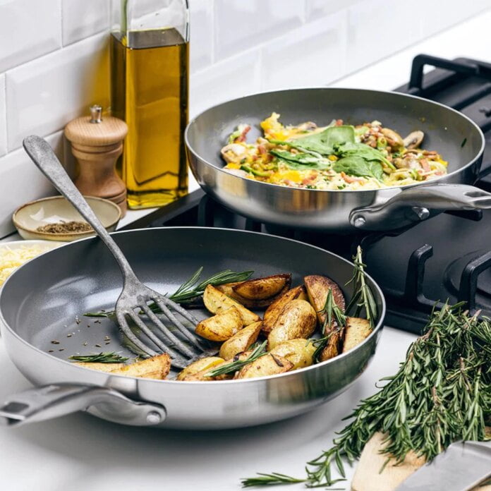 The GreenPan Chatham Series 3-Piece Stainless Steel Set Is Just $80 - E! Online