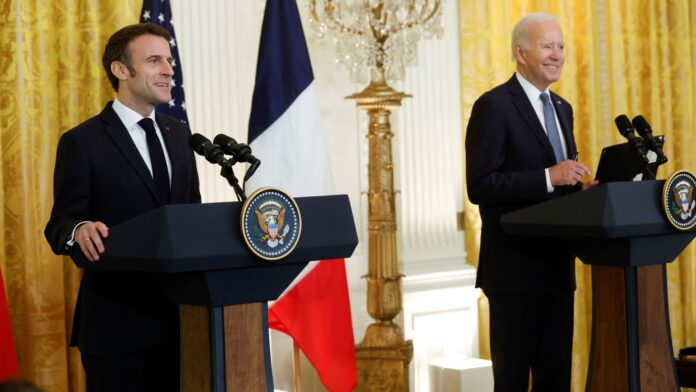 Biden, Macron reaffirm their strong partnership, support for Ukraine