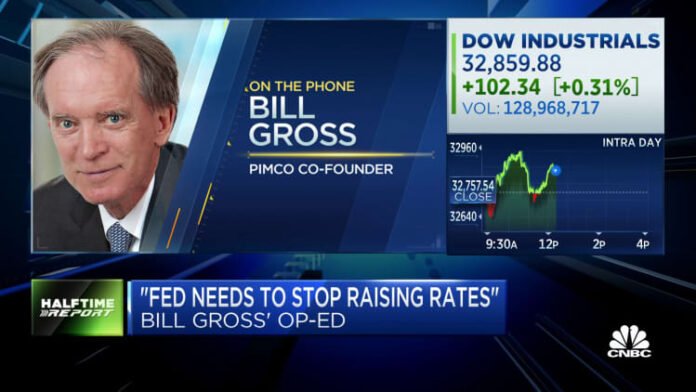 The economy is slowing and is heading toward a recession, says PIMCO co-founder Bill Gross