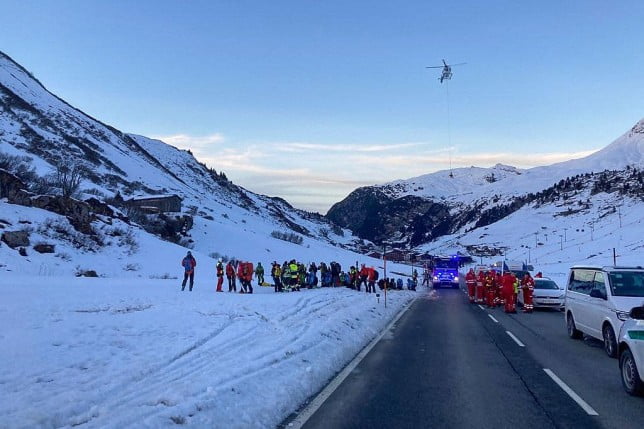 Ten people reported missing after huge avalanche in Austria
