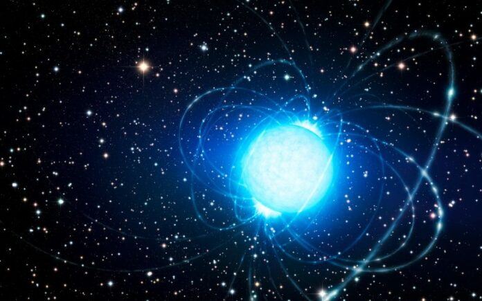 Artist’s Impression of a Magnetar in the Star Cluster Westerlund