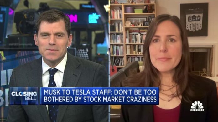 Musk to Tesla staff: Don't be too bothered by stock market craziness